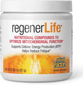 Natural Factors RegenerLife Powder - Supports Cellular Energy &amp Fatigue* - Mitochondria Support Drink Mix - Non-GMO - Tropical Flavor - 2.86 oz