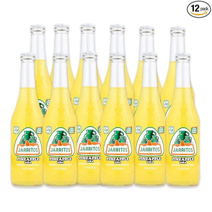 Spot Beverage™ Premium Classic Bottled Soda Brands (12-Pack Jarritos Pineapple)