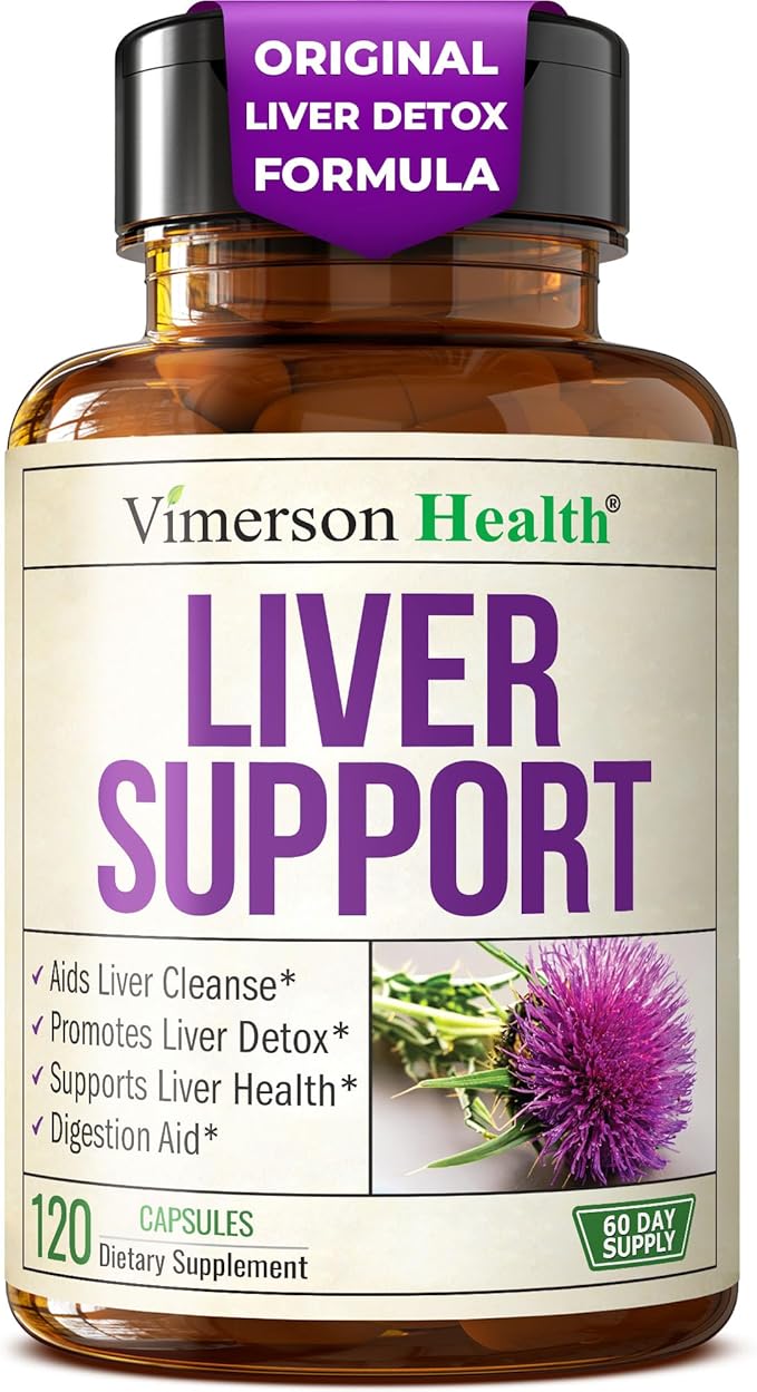 Vegan Liver Cleanse Detox &amp Repair – Herbal Liver Support Supplement w/ Silymarin Milk Thistle Zinc Dandelion Root &amp Artichoke Extract for Enzyme Support Energy &amp Healthy Digestion. 120