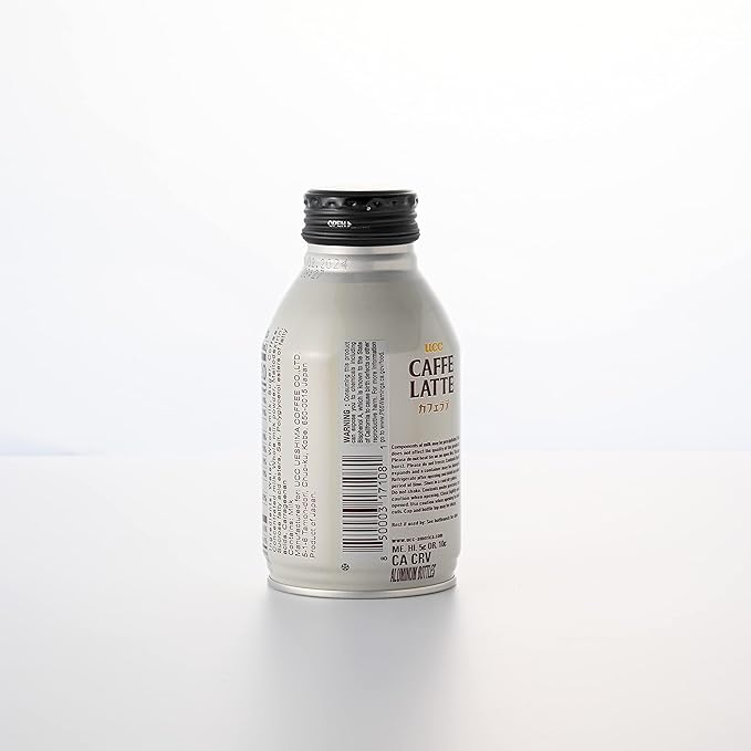 UCC Ready to Drink Caffe Latte 8.79 FL OZ (Pack of 24) Delicious Rich and Creamy Convenient Bottled Coffee Drinks For On-the-Go Imported from Japan
