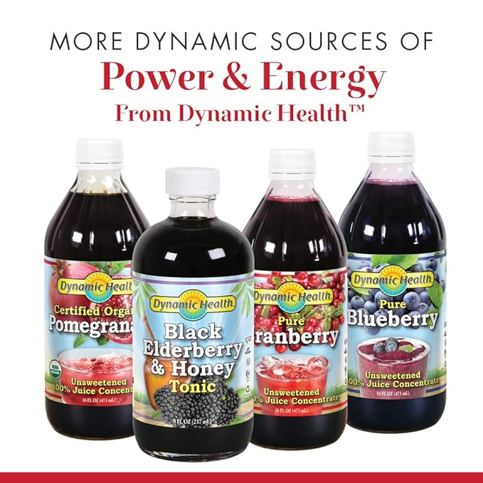 Dynamic Health Once Daily Tart Cherry Ultra 5X | 100% Juice Concentrate | No Additives or Preservatives | Antioxidant | 16 Oz Btl-Glass | Pack of 2