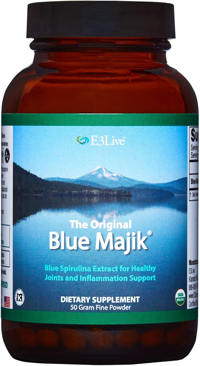 E3live Blue Majik - 30% Phycocyanin Content - Chemical-Free 50 Grams