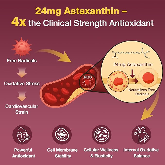 Liposomal Red Yeast Rice 1200mg with CoQ10 &amp Astaxanthin – Rice Yeast for Cholesterol Cardiovascular &amp Metabolic Support – High Absorption – Citrinin-Free 120 Softgels (2 Bottle)
