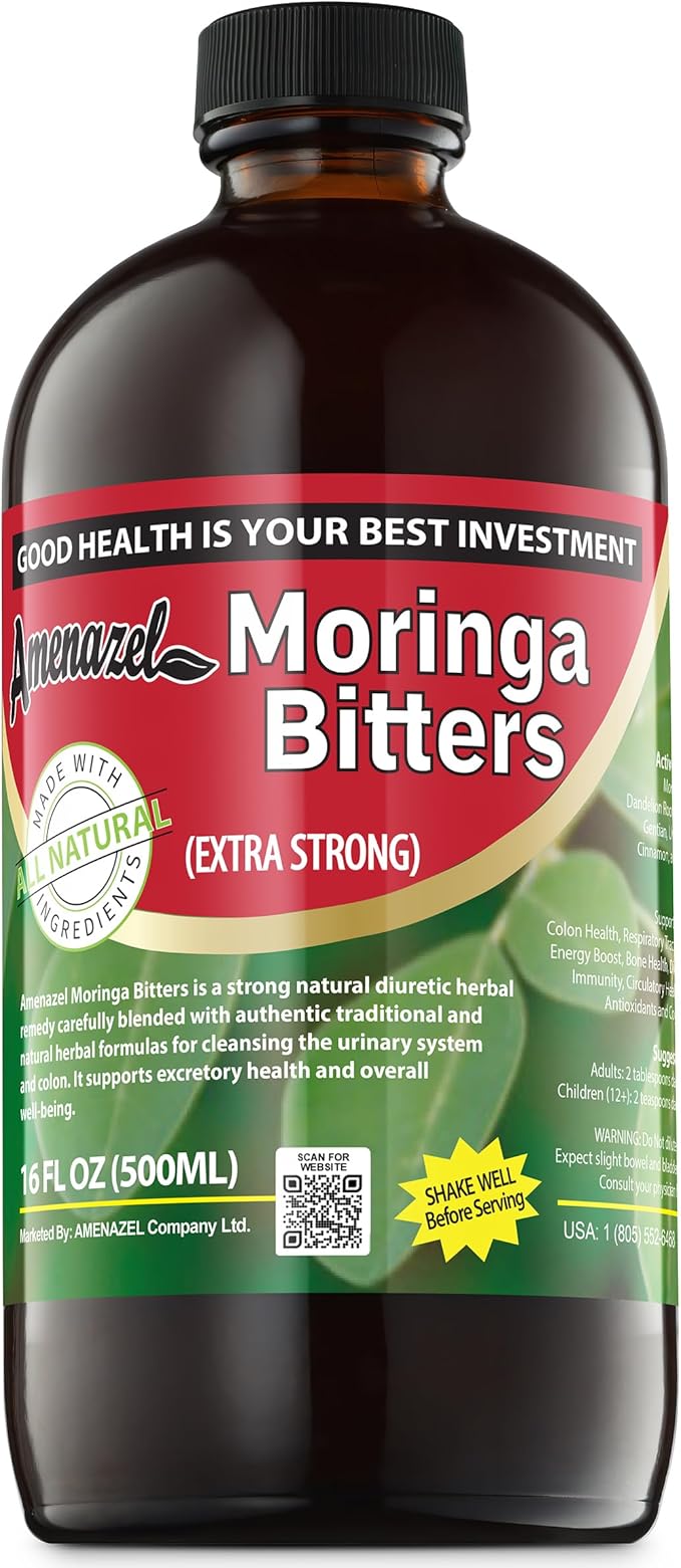 Amenazel Organic Moringa Bitters 16 fl oz