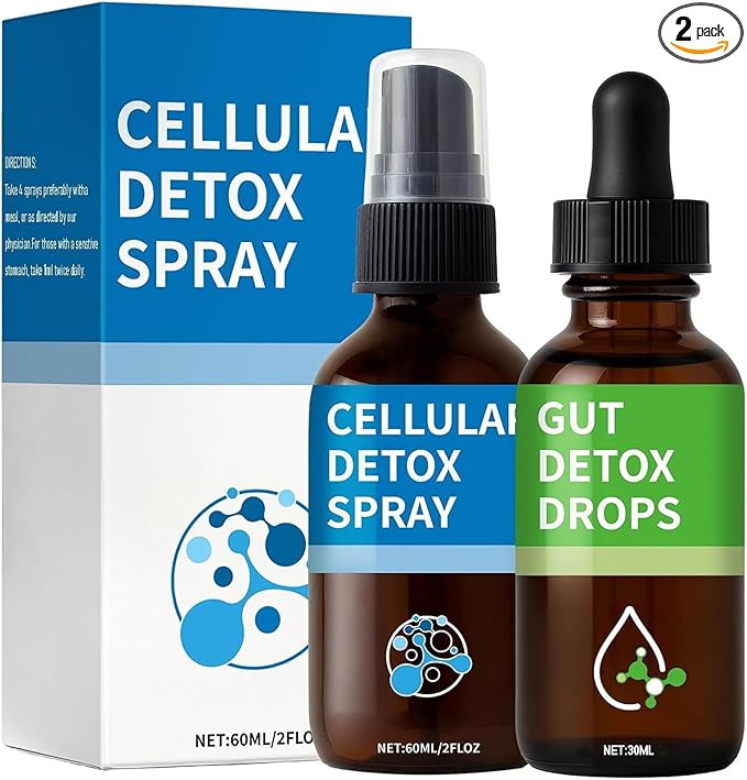 Zeolite Detox Pack Zeolite Drops for Detox &amp Cleanse Clinoptilolite Drops &amp Spray for Heavy Metal Support Gut Health for Adults