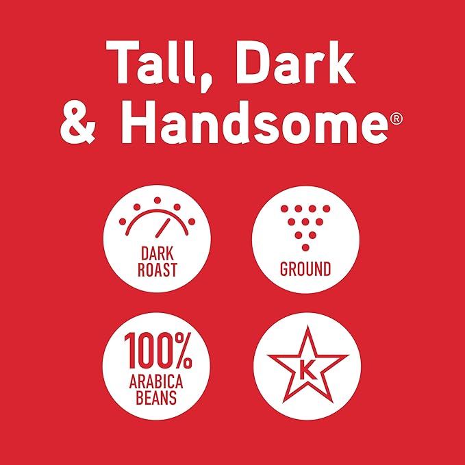 Joe Knows Coffee Dark Roast Ground Coffee Tall Dark and Handsome 2 Pounds