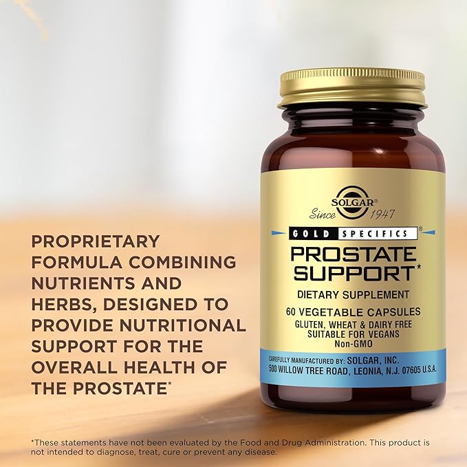 Solgar Prostate Support - 60 Vegetable Capsules - Non-GMO Vegan Gluten Free &amp Dairy Free - 30 Servings