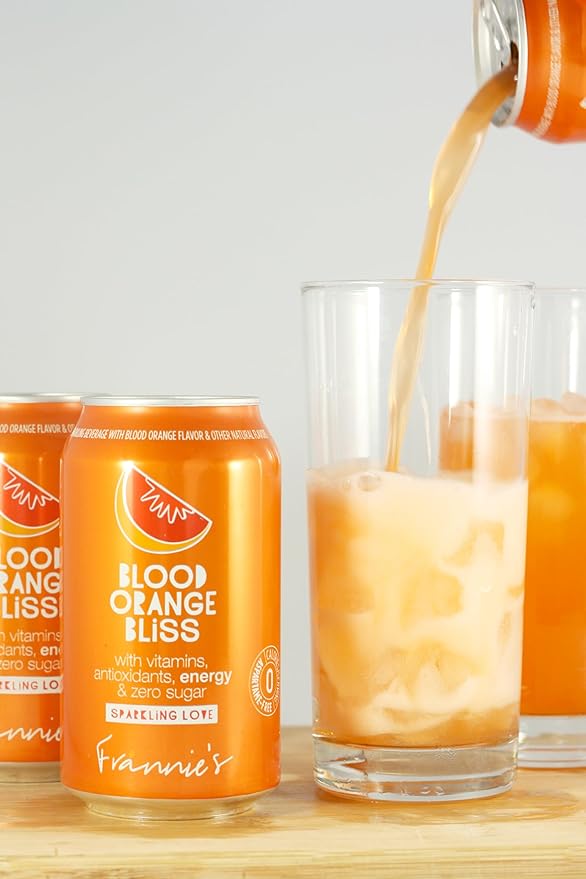 AmishTastes Frannie’s Sparkling Beverages Customizable 2-Flavor/16ct Box (Choose from 7 Flavors) 192 Oz.