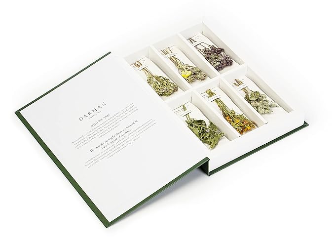 DARMAN Herbal Organic Tea Green book- 12 items (6 types x 2)