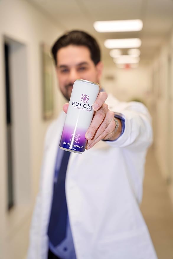 Euroky Vitality Drink Wellness Beverage – Rejuvenation Immunity Cognition and Energy Support 12 fl oz