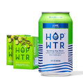 HOP WTR Sparkling Hop Water Lime 12 Pack Sugar Free Low Carb Non Alcoholic Drinks NA Beer Adaptogen Drink No Calories Adaptogens &amp Nootropics for Added Benefits 12 oz Cans