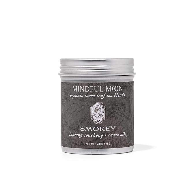 Smokey Loose Leaf Tea by Mindful Moon – Bold Lapsang Souchong with Malty Smoky Flavors – Caffeinated Loose Leaf Tea (Mini)
