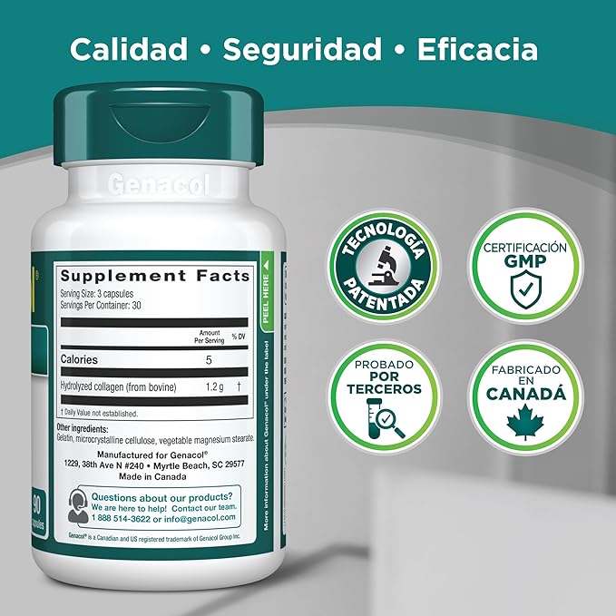 Genacol Original – Collagen Supplement with Ultra-Hydrolyzed Collagen Peptides Maintains Joint Health for Joints &amp Knees 90 Capsules (30-Day Supply)