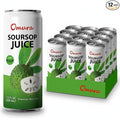 Omura Soursop Juice Drink with Pulp 11.3 Fl Oz (12-Pack) | Refreshing Tropical Fruit Beverage | Graviola Guanabana Juice