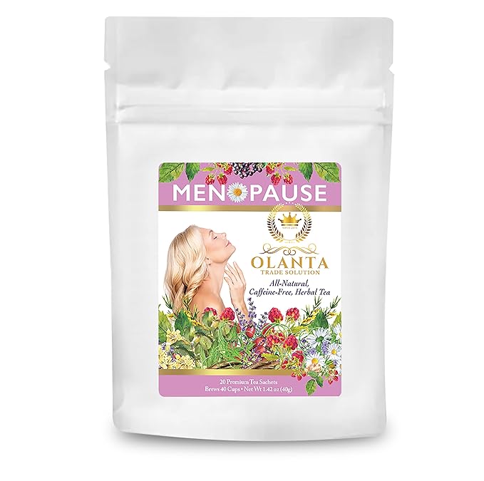 Menopause Support Tea - MENOPAUSE TEA - Organic Herbal Tea for Women Red Clover Tea Menopause Relief Herbal Tea for Hot Flashes