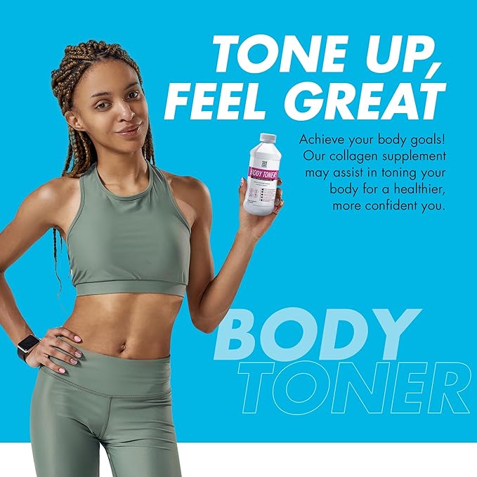 Yes You Can! Premium Hydrolyzed Collagen Dietary Supplement to Promote Healthy Hair Skin and Nails - Body Toning Vitamin C and Collagen Peptides 16 Servings- 2 Pack