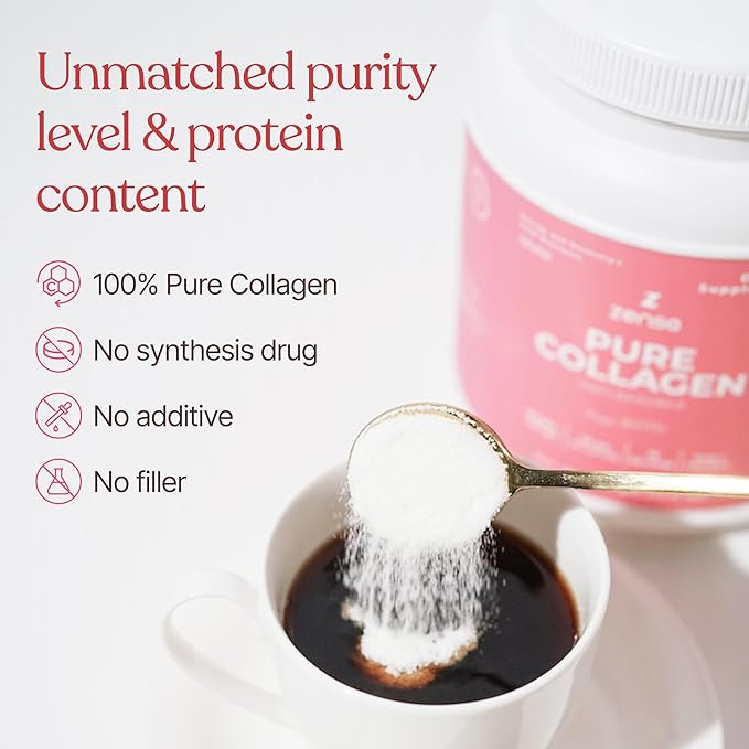 Hydrolyzed Collagen Powder for Women &amp Men – Organic Type I &amp III Bovine Collagen Peptides High Protein – for Bone Strength Joint Support Healthy Hair &amp Glowing Skin - Colágeno Hidroliz