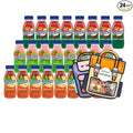 Snapple Variety Pack All Natural Juice Drink 8 fl oz Mini Plastic Bottle 24 Pack + 2 Reusable Snack Bags by KOOL8SHOP Infinite Deals