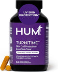 HUM Turn Back Time Turmeric Supplement for Youthful Looking Skin Support with Green Tea Extract Lutein &amp Polyphenols Skin Care Aging &amp Collagen Support Capsules for Even Tone 60 Vegan Capsu
