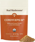 Real Mushroom Cordyceps Mushroom Powder - Cordyceps Mushroom Energy and Performance - Organic Cordyceps Powder with Beta-Glucans Vegan Supplement Non-GMO 150 Servings