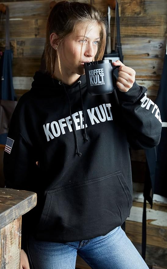 Koffee Kult Thunder Bolt Coffee Super Dark Roast 100% Arabica Robust Blend of Colombian And Brazil (Ground 12oz)
