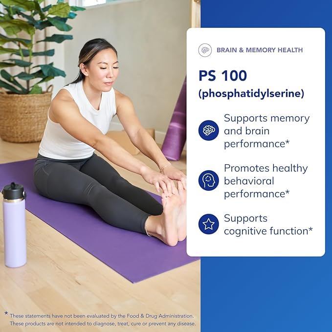 Pure Encapsulations PS 100 | Phosphatidylserine Amino Acid Supplement for Brain and Memory* | 60 Capsules