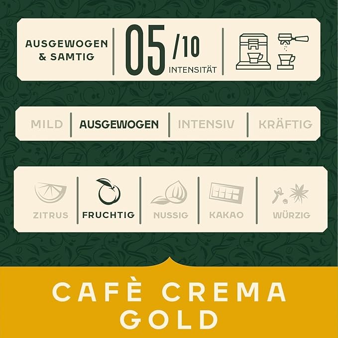 Jacobs Crema Whole Bean Coffee 1000 Gram / 35.2 Ounce (Pack of 4)