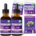 Passion Flower Sleep Support Liquid Drops Natural Herbal Formula with Valerian Root Chamomile Extract Support Sleep Soundly &amp Relaxation. High Bioavailability Supplement.4oz
