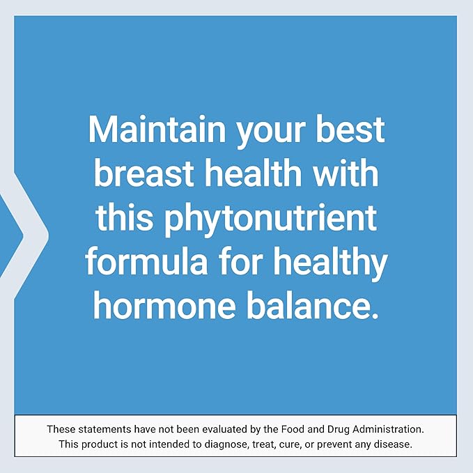 Life Extension Breast Health Formula Breast Health Supplement Hormone Balance Broccoli Soy isoflavones indole-3-carbinol Flaxseed lignans Gluten Free Non-GMO Vegetarian 60 Capsules