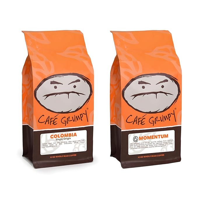Café Grumpy Signature Collection: Momentum Blend &amp Colombia Explorer Coffee Bundle - Premium Roast Duo for Coffee Enthusiasts