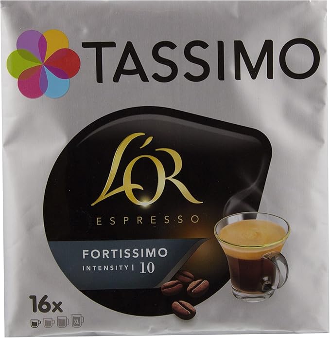 Tassimo Fortissimo L'Or Espresso Coffee Medium Roast 32 Count Discs