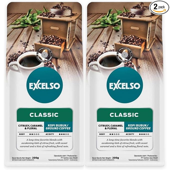 Excelso Classic Ground Coffee 200g (Pack of 2)