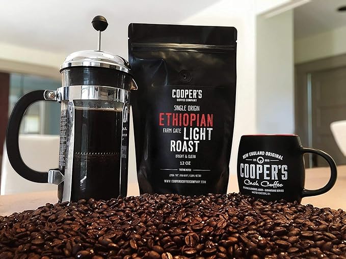 Gourmet Coffee Sampler Gift Box Set - 4 Bags 1Lb Total Organic Dark Roast Sumatra 2Lbs and Ethiopian Bold Light Roast Grade 1 2Lbs Whole Bean Coffee