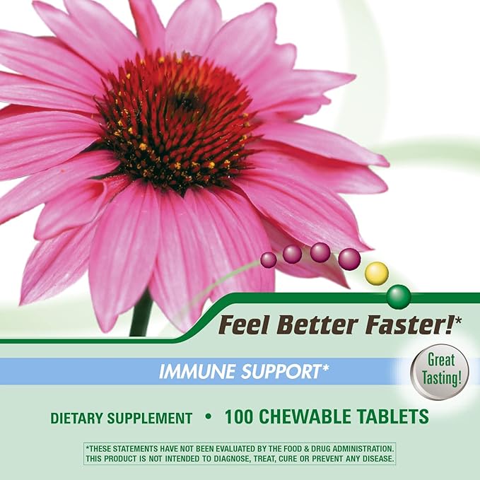 ESBERITOX Supercharged Echinacea – Immune Support – Herbal Supplements - Wild Indigo Root - Purple Coneflower – Made in Germany – 100 Tablets