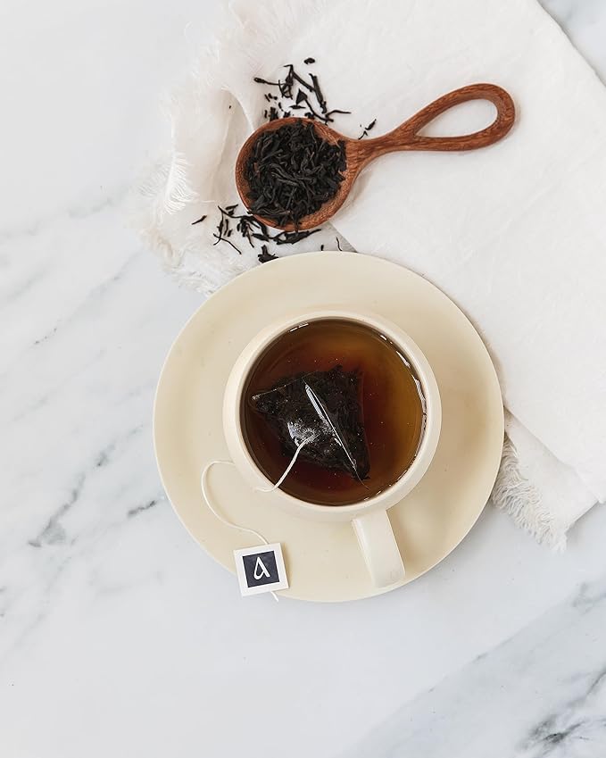 Arbata English Breakfast Tea 24 Pyramid Tea Bags – Artisanal High Caffeine Black Tea Robust &amp Full-Bodied Classic English Breakfast Tea Sachets
