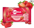 SaltStick Energy Gummies with Electrolytes Strawberry Easy to Chew Electrolyte Gummy 10 Packs 80 Gummies