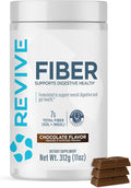Revive MD Fiber Supplement for Digestive &amp Gut Health - 5g of Dietary Fiber Supports a Healthy Digestive System with Psyllium Husk &amp More - (Chocolate 30 Servings)
