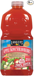 Langers 100% Juice with Vitamin C Apple Kiwi Strawberry 64 Fl Oz (Pack of 8)