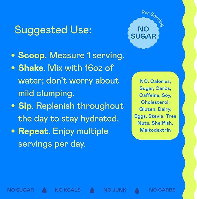 Hi-Lyte Electrolytes Powder Mix - Unflavored Hydration Support for Daily Wellness Fasting Keto - Sodium Potassium Magnesium Vitamins - No Sugar No Carbs Clean Ingredients