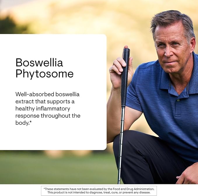 THORNE - Boswellia Phytosome - Supports a Healthy Inflammatory Response in the Brain Lungs GI Tract Muscles Joints &amp Tendons* - Third-Party Certified - Gluten Dairy &amp Soy-Free - 60 Capsul