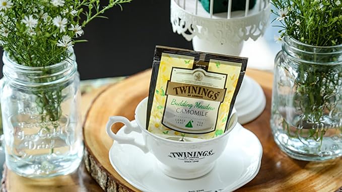 Twinings Discovery Collection Budding Meadow Camomile 30 Large Leaf Pyramid Tea Bags