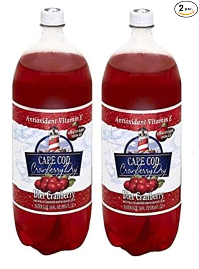 Cape Cod Cranberry Dry Diet Soda 2L (Pack of 02) + Funpops Freezer Ice Pops + Knoppers
