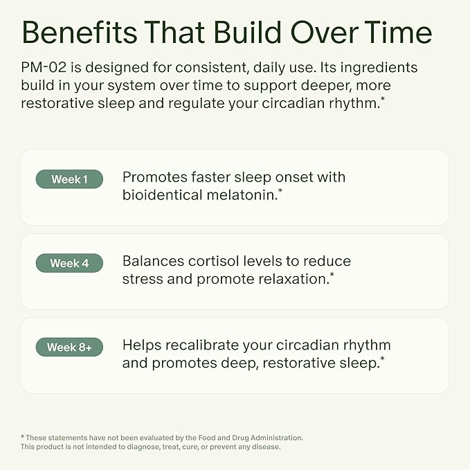 Seed PM-02 Sleep + Restore &amp AM-02 Energy + Focus Bundle - Sleep Aid and Nootroptic Supplment for Women and Men - Vegan - 30-Day Supply