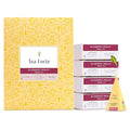 Tea Forte Blueberry Merlot Premium Caffeine-Free Herbal Tea Blend Event Box Bulk Pack 40 Count 10 per tray Individually Wrapped Handcrafted Pyramid Infusers