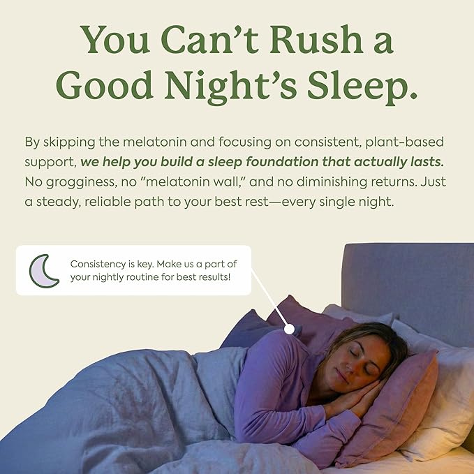 Plant People WonderSleep Mushroom Gummies Supplement for Sleep No Melatonin with Reishi Super Mushrooms Wild Elderberry Flavor Sugar-Free (60 Count)