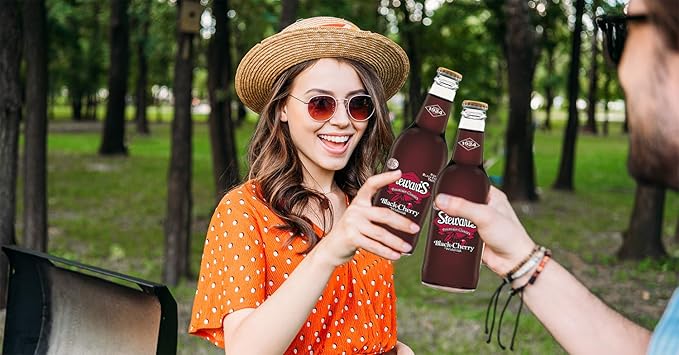 Stewart's Wishniak Black Cherry Soda 12 fl oz (12 Glass Bottles)