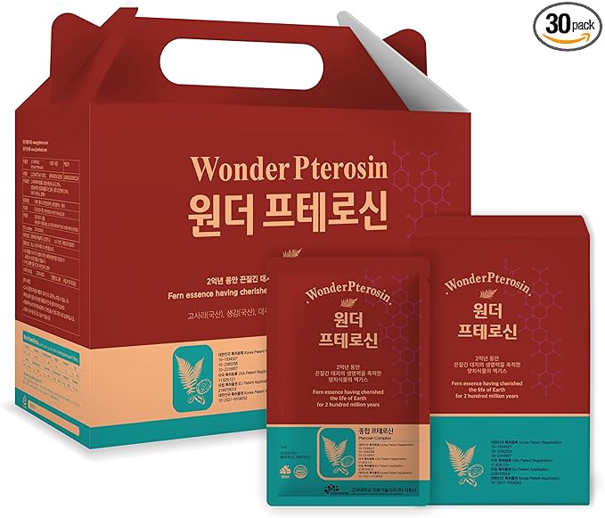 Wonder Pterosin – Pterosin &amp Ginger Liquid Tea 2.37 fl oz (70 ml) x 30 Pouches