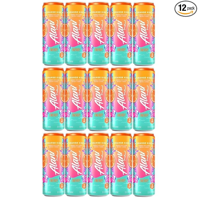 Energy Drink ORANGE | (Pack Of 15) | Sugar Free Low Calorie Energy Drinks | 200mg Caffeine | Zero Sugar | 10 Calories | 12 Fl Oz Cans