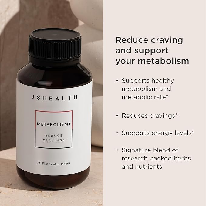 JSHealth Vitamins Metabolism+ Formula Healthy Natural Energy Support Metabolism Maintenance Supplement (60 Capsules)
