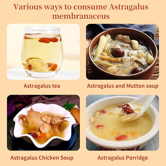 Astragalus Root for Tea Top Grade Huang Qi (Astragalus Root) Slices | 7oz (200g) Pure No Additives 黄芪 黄芪片
